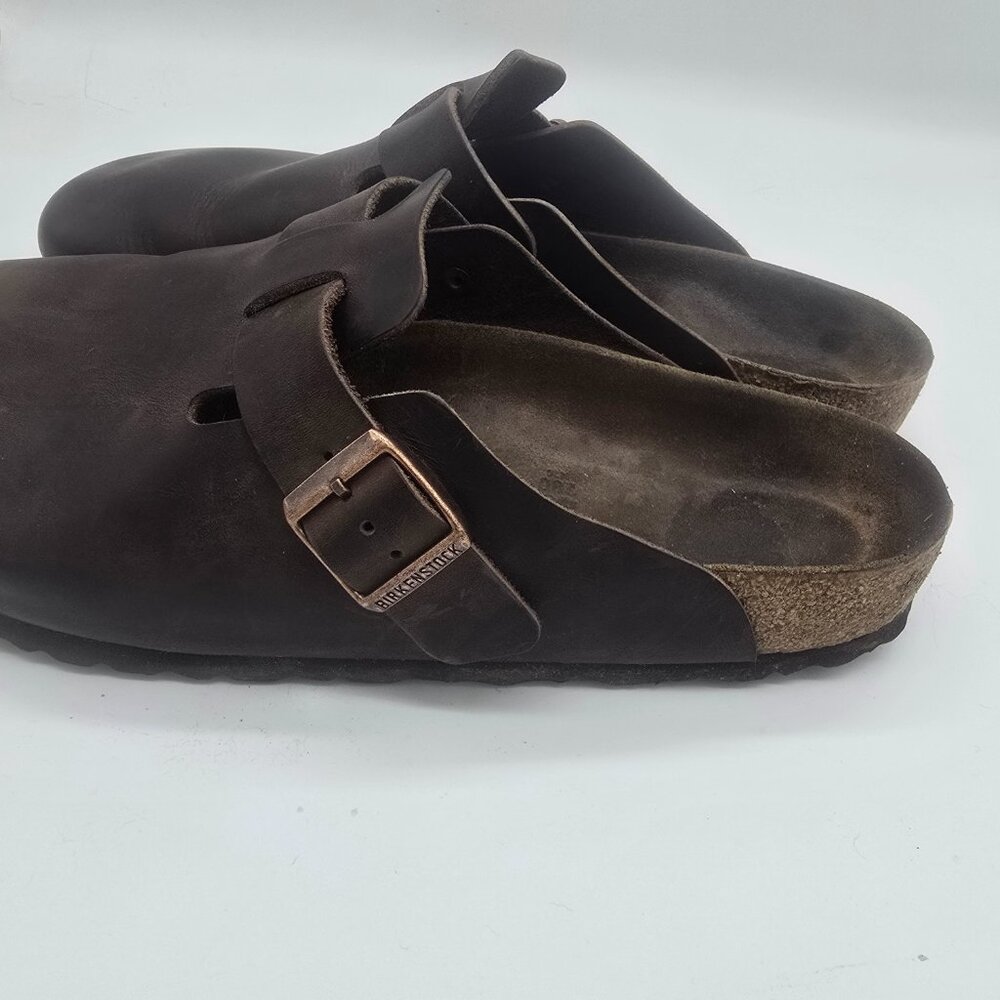 Birkenstock Boston leather, DK Brown size 43 - Picture 2 of 6